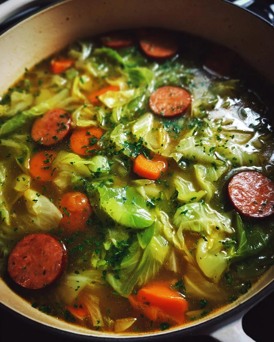 Cabbage Sausage Soup - detail 4