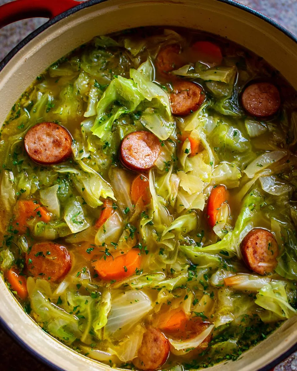 Cabbage Sausage Soup - detail 5