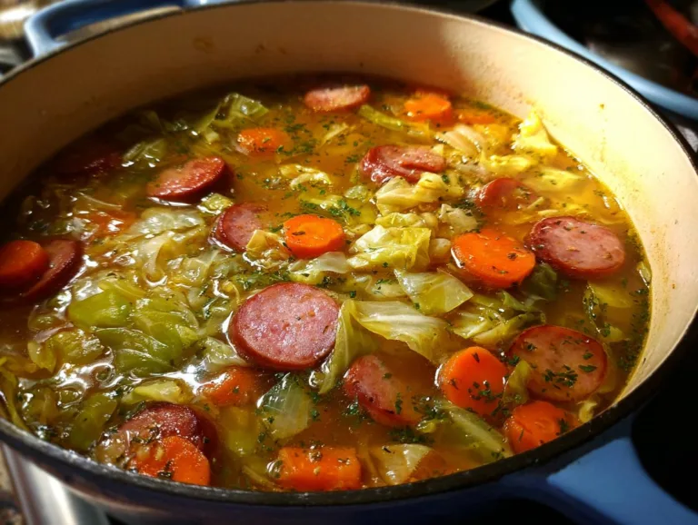 Cabbage Sausage Soup