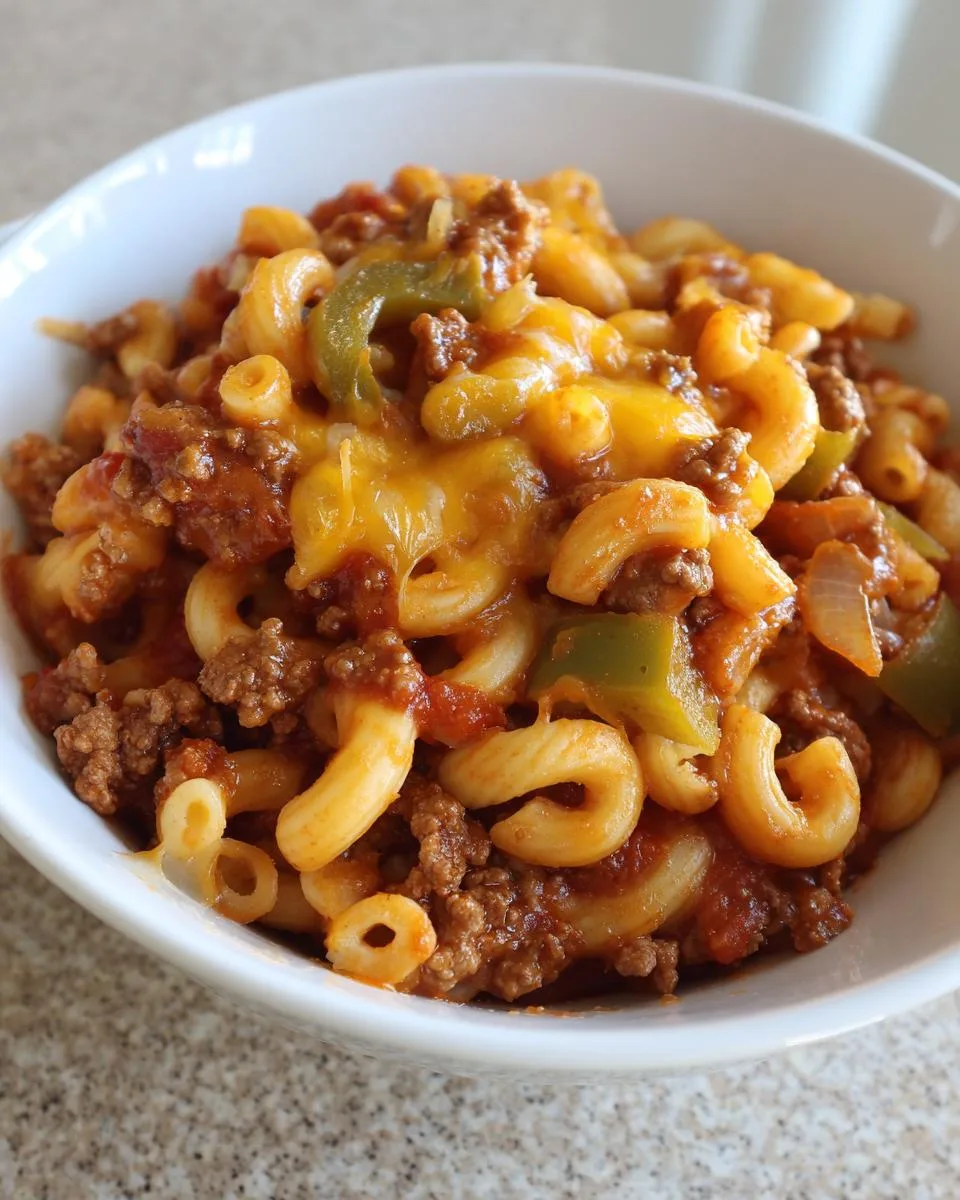 Cheesy Ground Beef Goulash - detail 1
