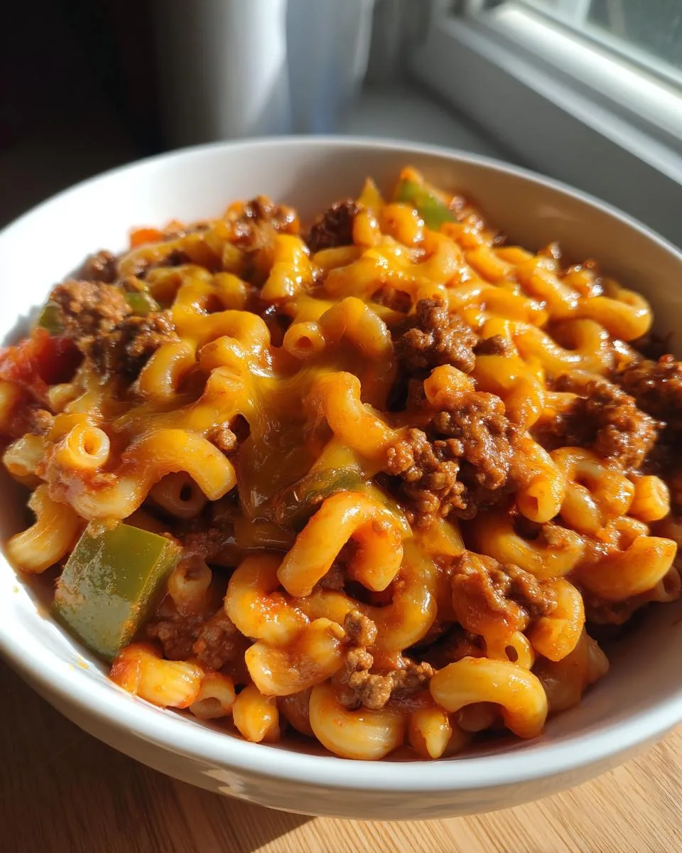 Cheesy Ground Beef Goulash - detail 3