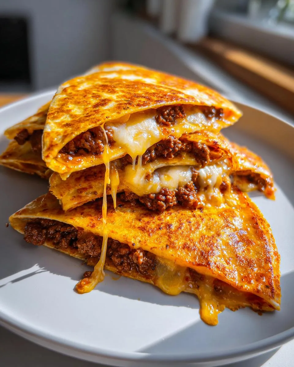 Cheesy Ground Beef Quesadillas - detail 4