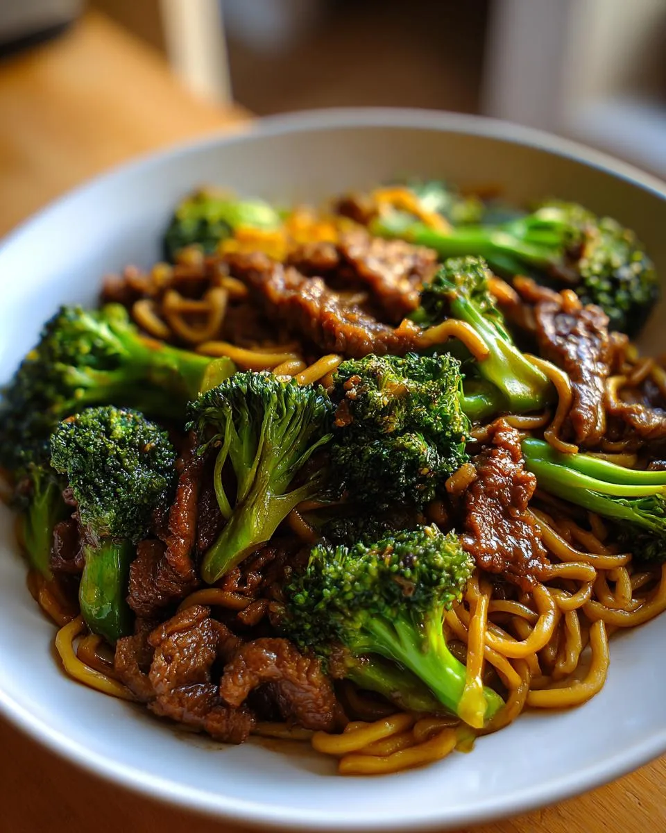 Chinese Crispy Beef Broccoli Noodles - detail 3