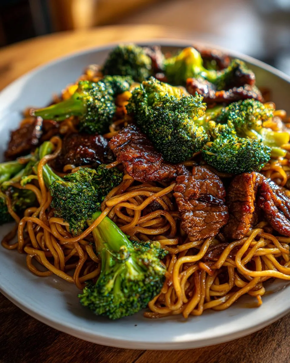 Chinese Crispy Beef Broccoli Noodles - detail 4
