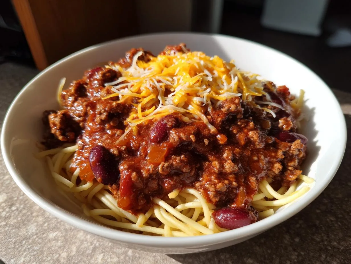 Secretly Add的战ed Cincinnati Spiced Beef Chili Masterpiece
