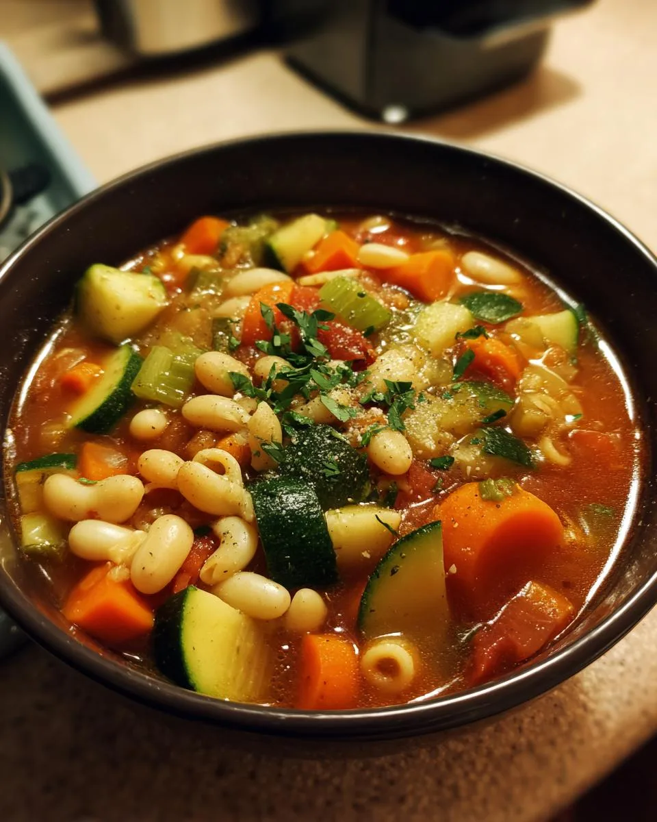 Classic Minestrone Soup - detail 2