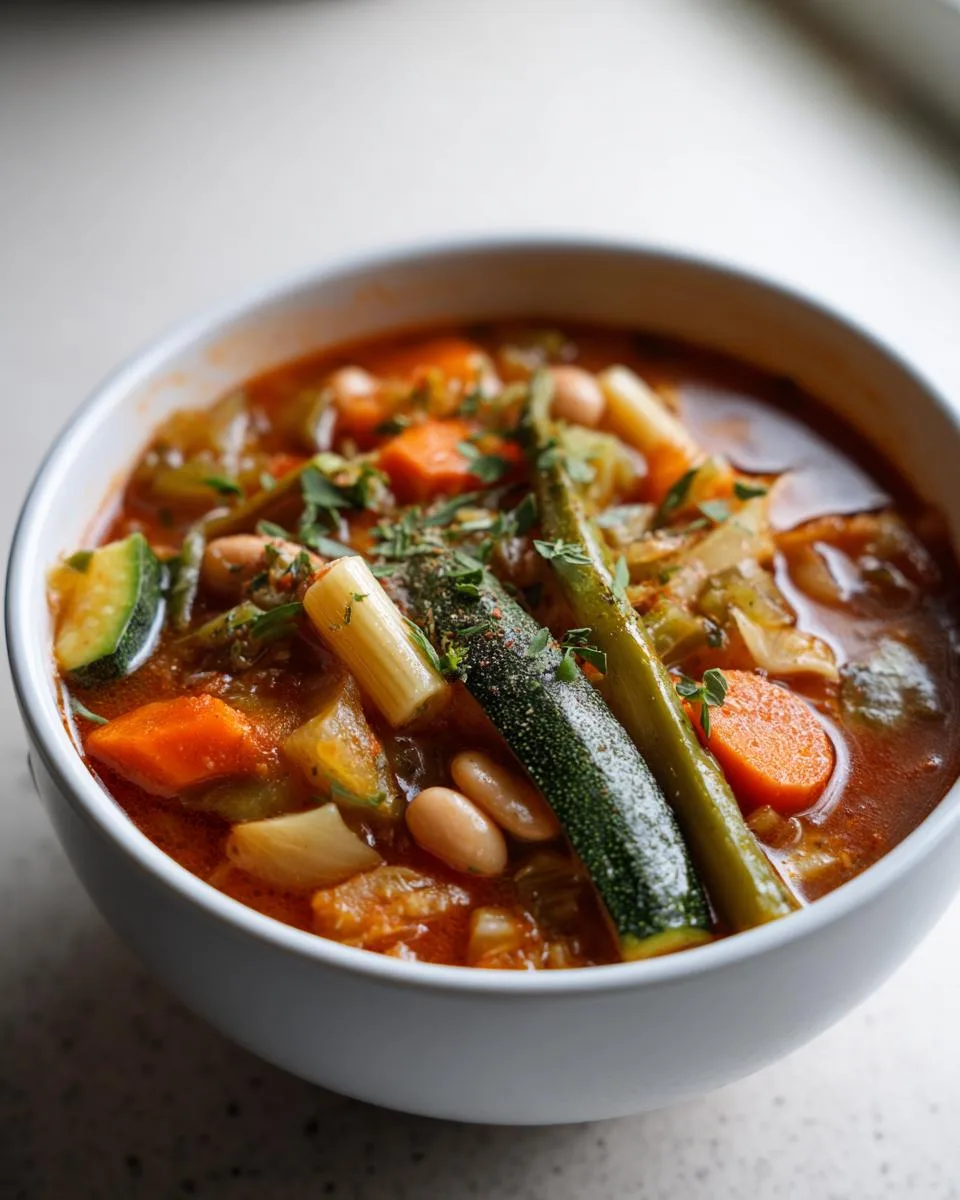 Classic Minestrone Soup - detail 4