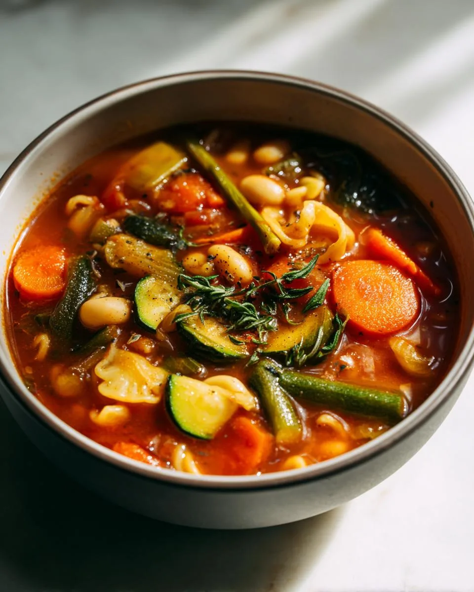 Classic Minestrone Soup - detail 5