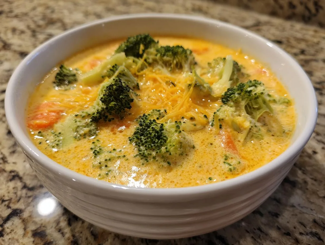 Creamy Broccoli Cheddar Soup Recipe in Just 35 Minutes