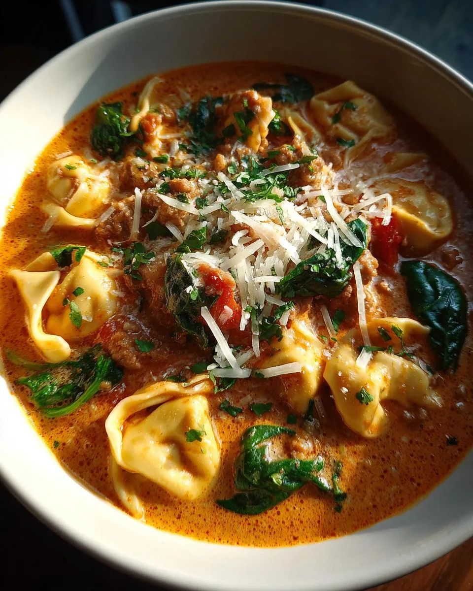 Creamy Sausage Tortellini Soup - detail 5
