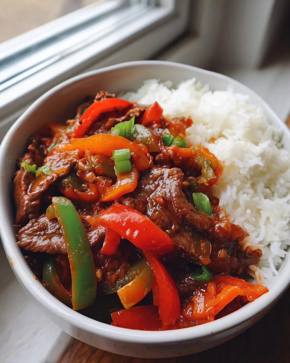 Crock Pot Pepper Steak - detail 3