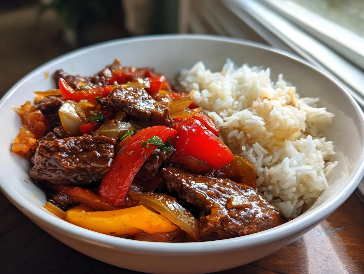 3-Ingredient Crock Pot Pepper Steak That Melts in Your Mouth