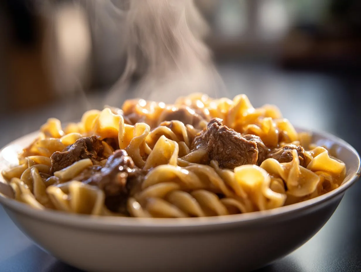 Crockpot Cheesy Beef and Noodles: 5-Star Comfort in 1 Pot