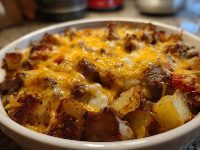 Crockpot Steak Potato Bake
