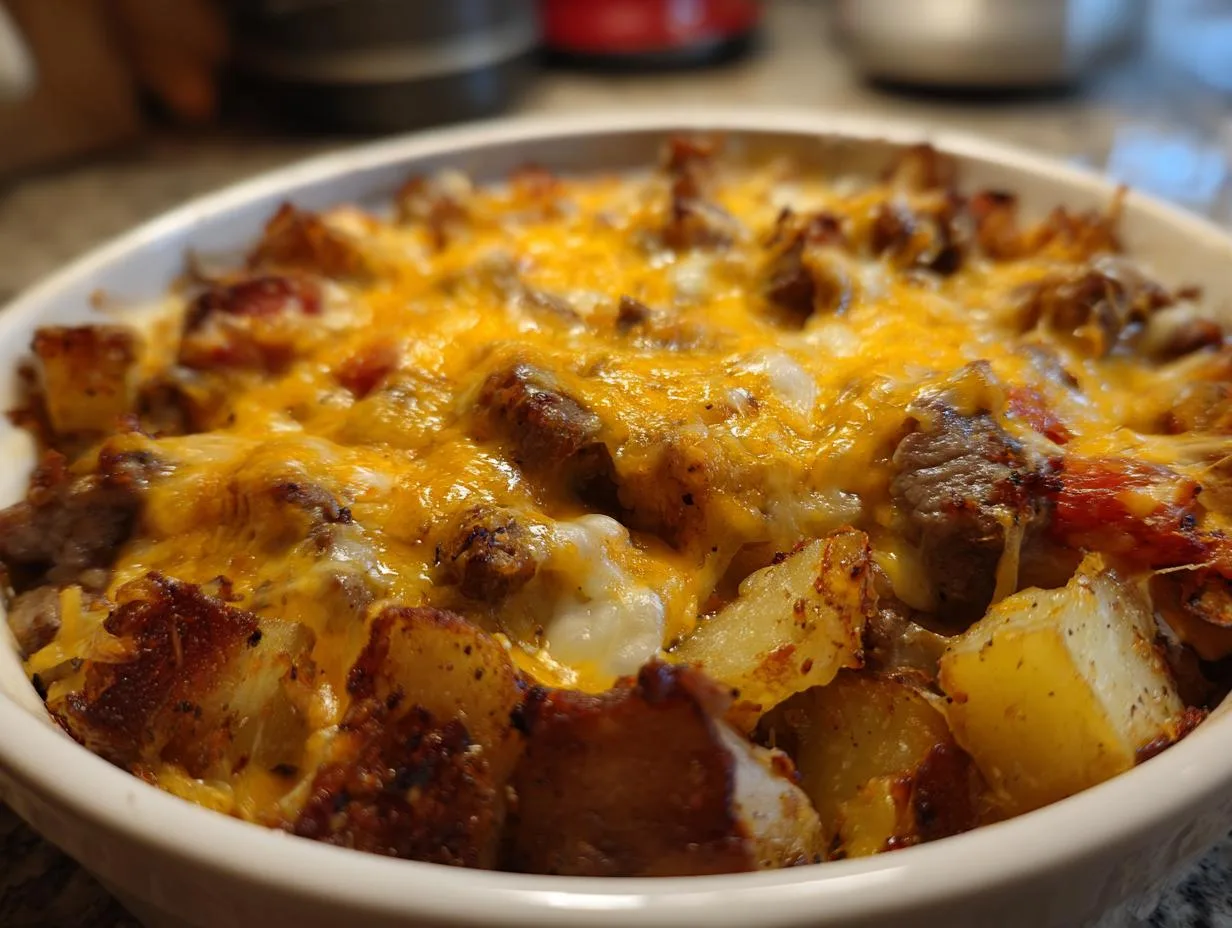 5-Star Crockpot Steak Potato Bake That Melts Hearts