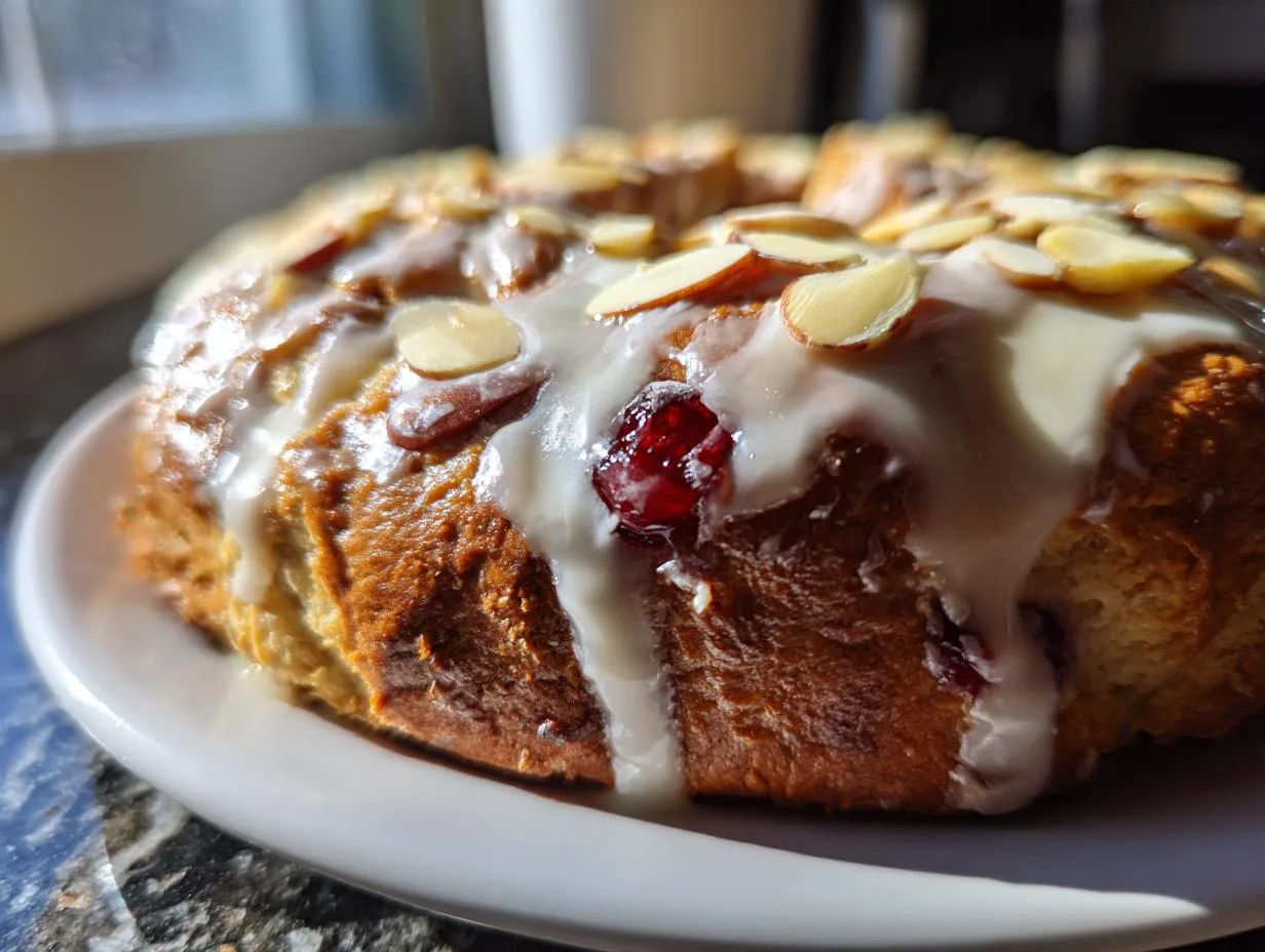 Irresistible Glazed Cherry Almond Scones in 40 Minutes