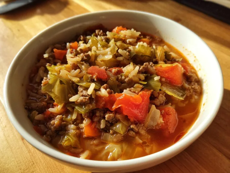 Hamburger Cabbage Soup