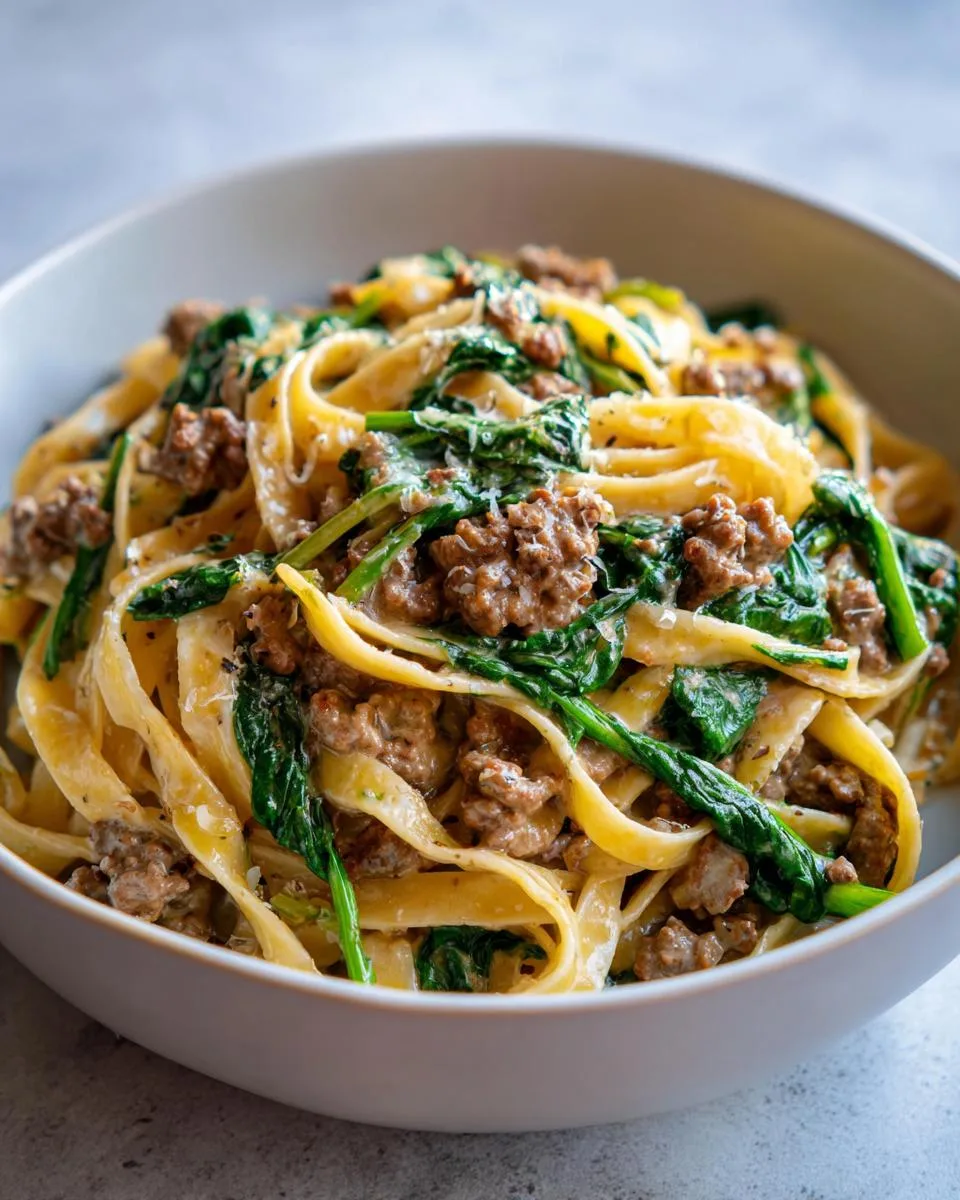 High Protein Creamy Beef Pasta - detail 3