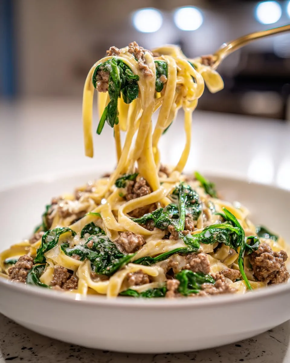 High Protein Creamy Beef Pasta - detail 5