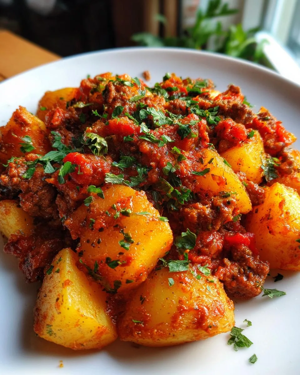 High Protein Ground Beef Potatoes - detail 3