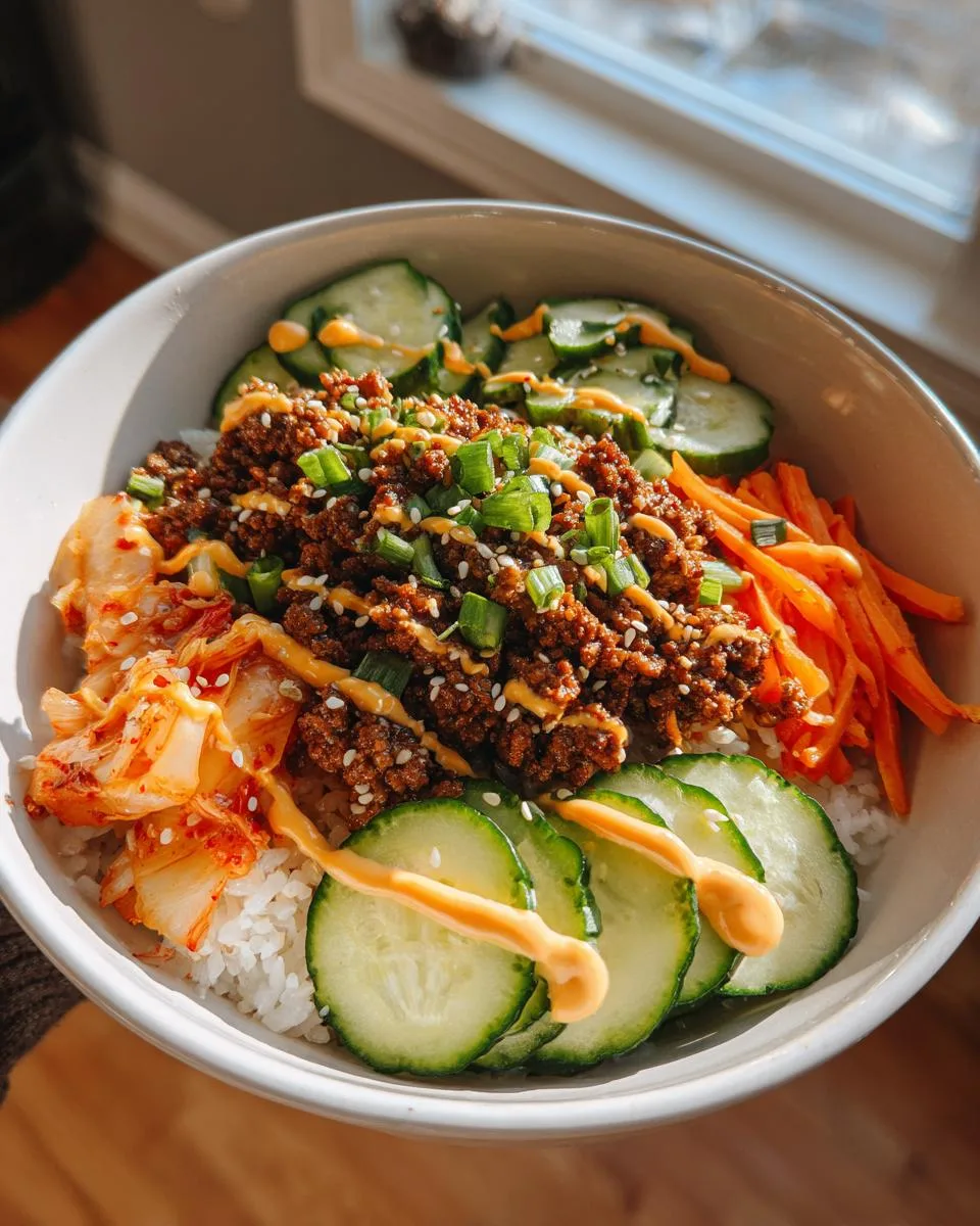 Korean Beef Rice Bowls - detail 3