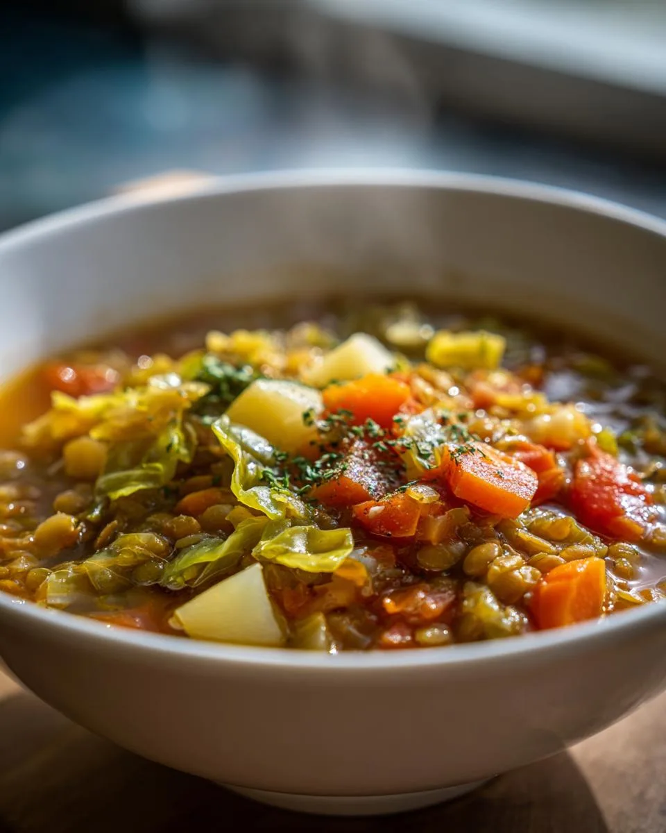 Lentil Cabbage Soup - detail 4