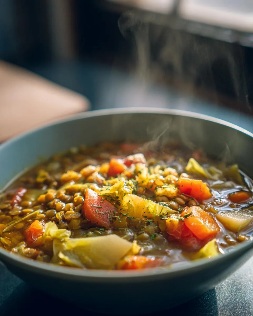 Lentil Cabbage Soup - detail 5