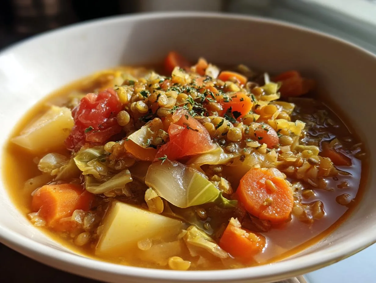 Hearty Lentil Cabbage Soup Warms Your Soul in 45 Minutes