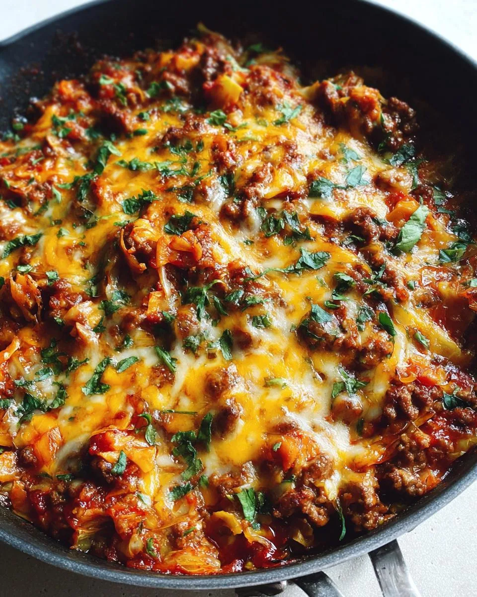 Low Carb Cabbage Casserole - detail 2