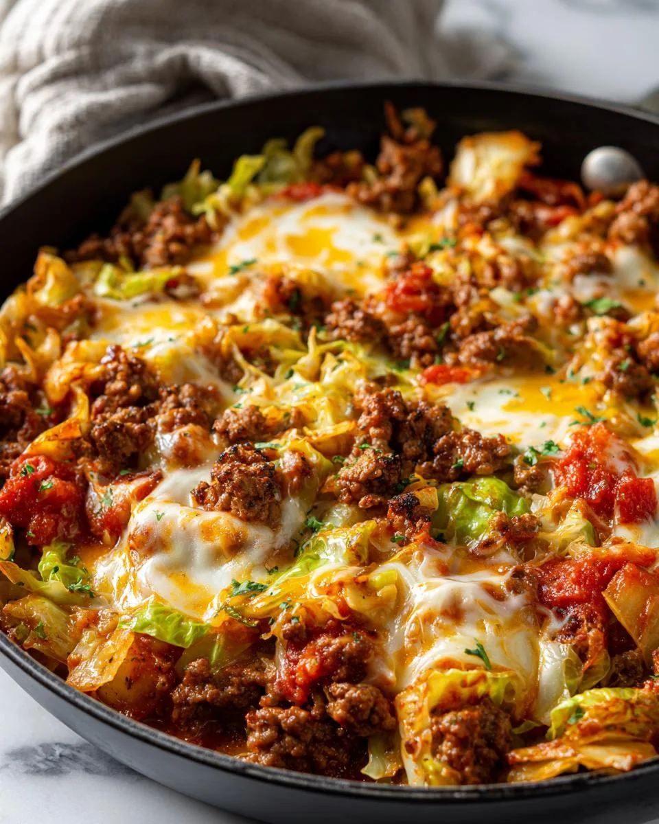 Low Carb Cabbage Casserole - detail 3