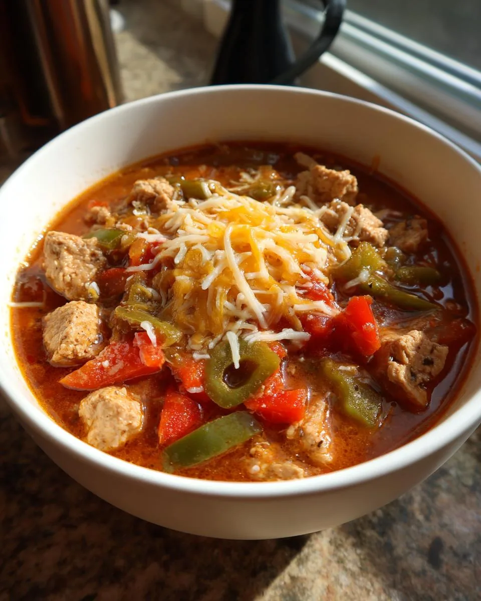 Low Carb Chicken Chili - detail 1