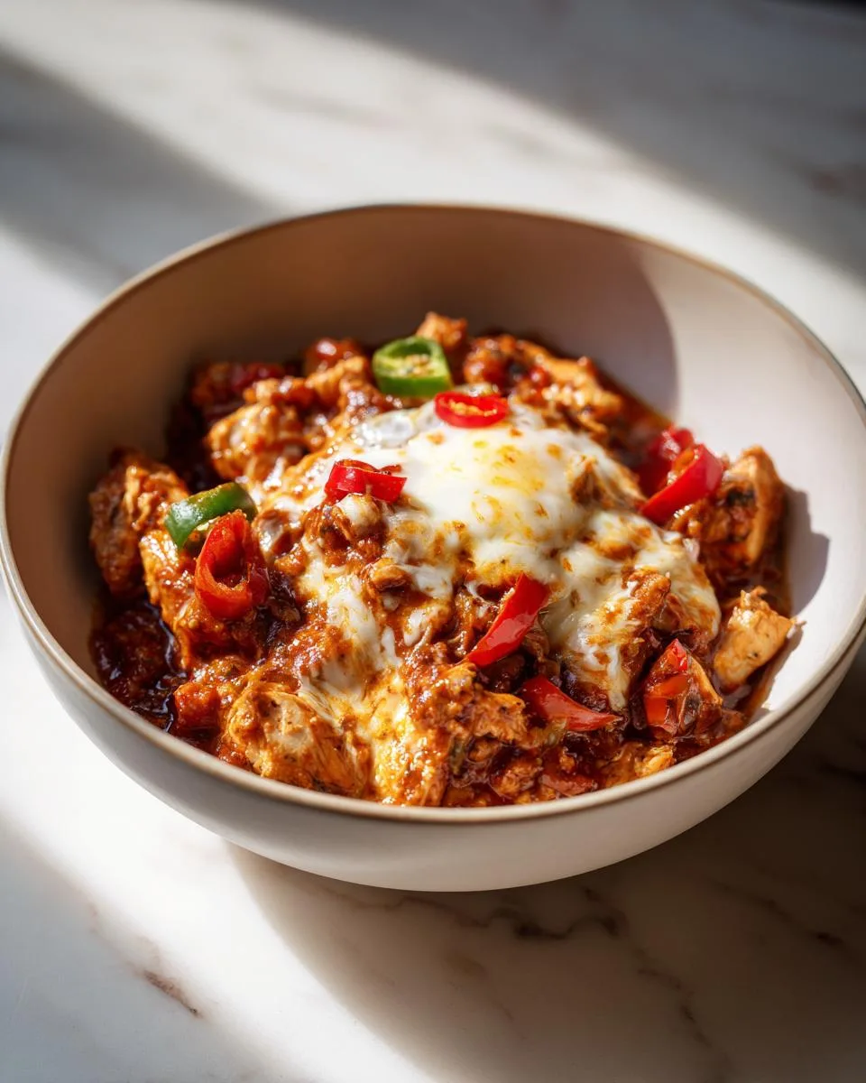 Low Carb Chicken Chili - detail 2