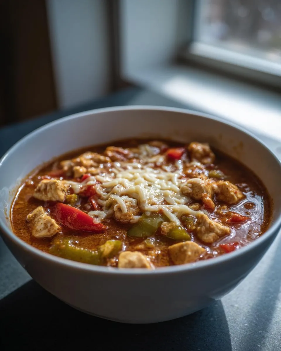 Low Carb Chicken Chili - detail 5