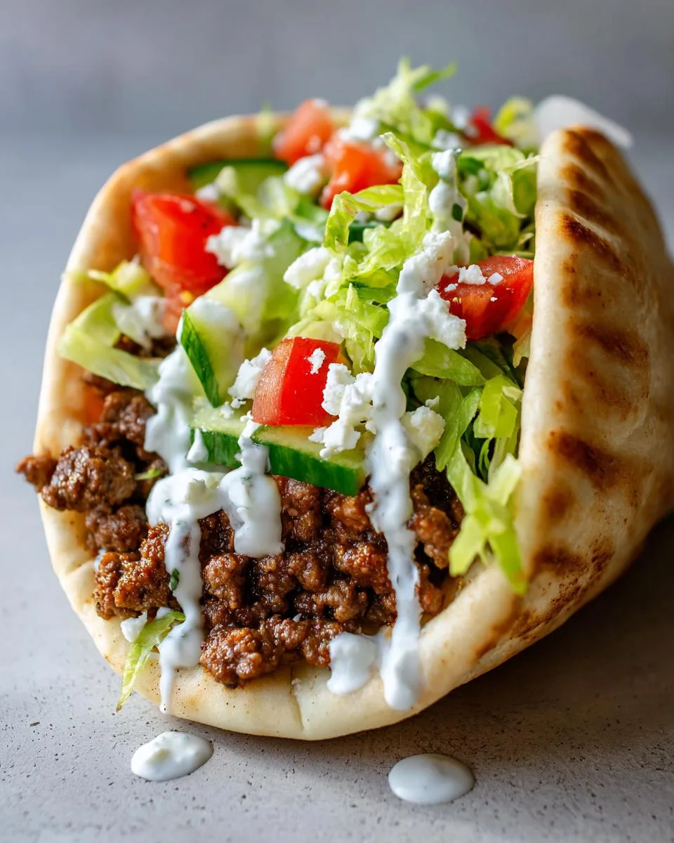 Mediterranean Ground Beef Pita Pockets - detail 2