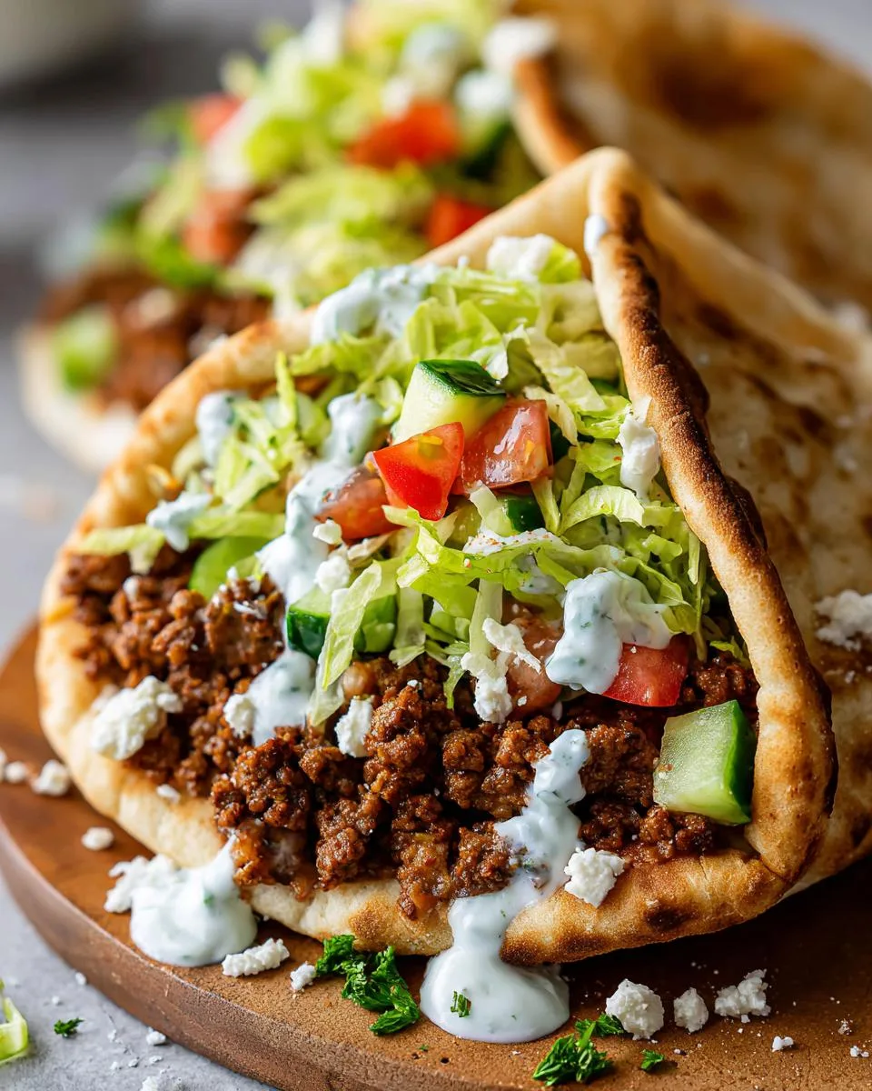 Mediterranean Ground Beef Pita Pockets - detail 4