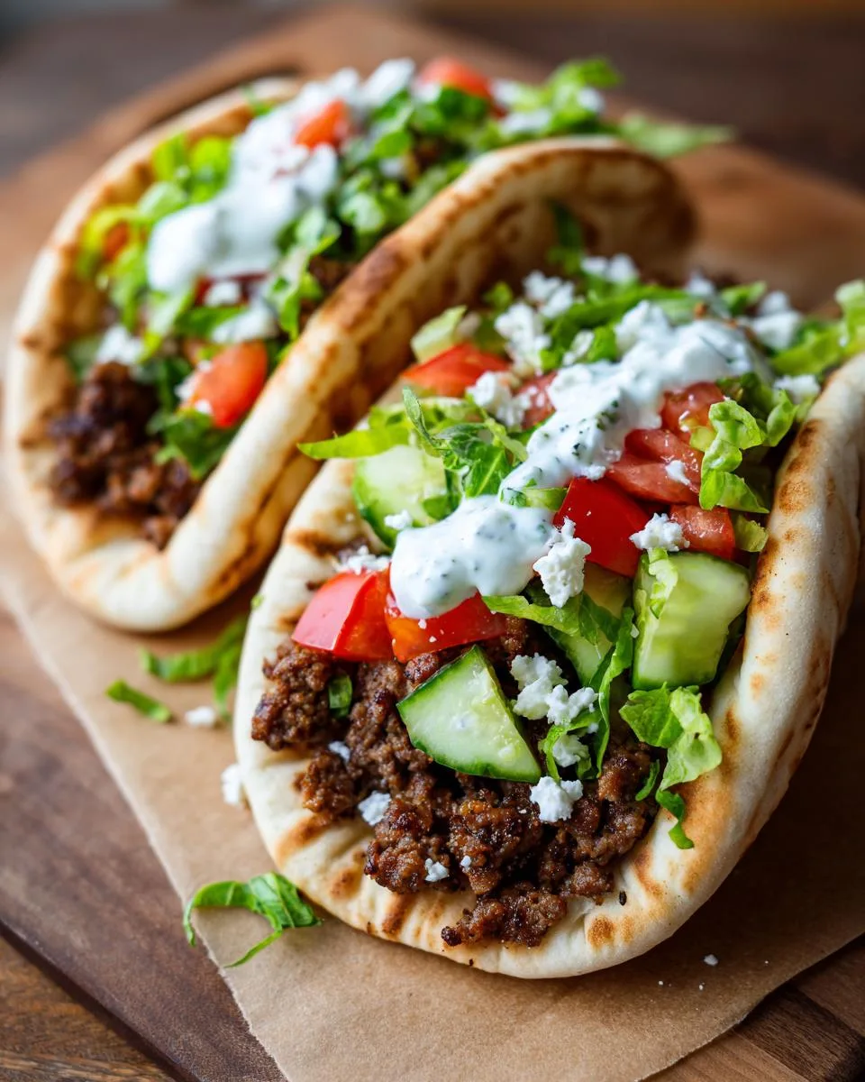 Mediterranean Ground Beef Pita Pockets - detail 5