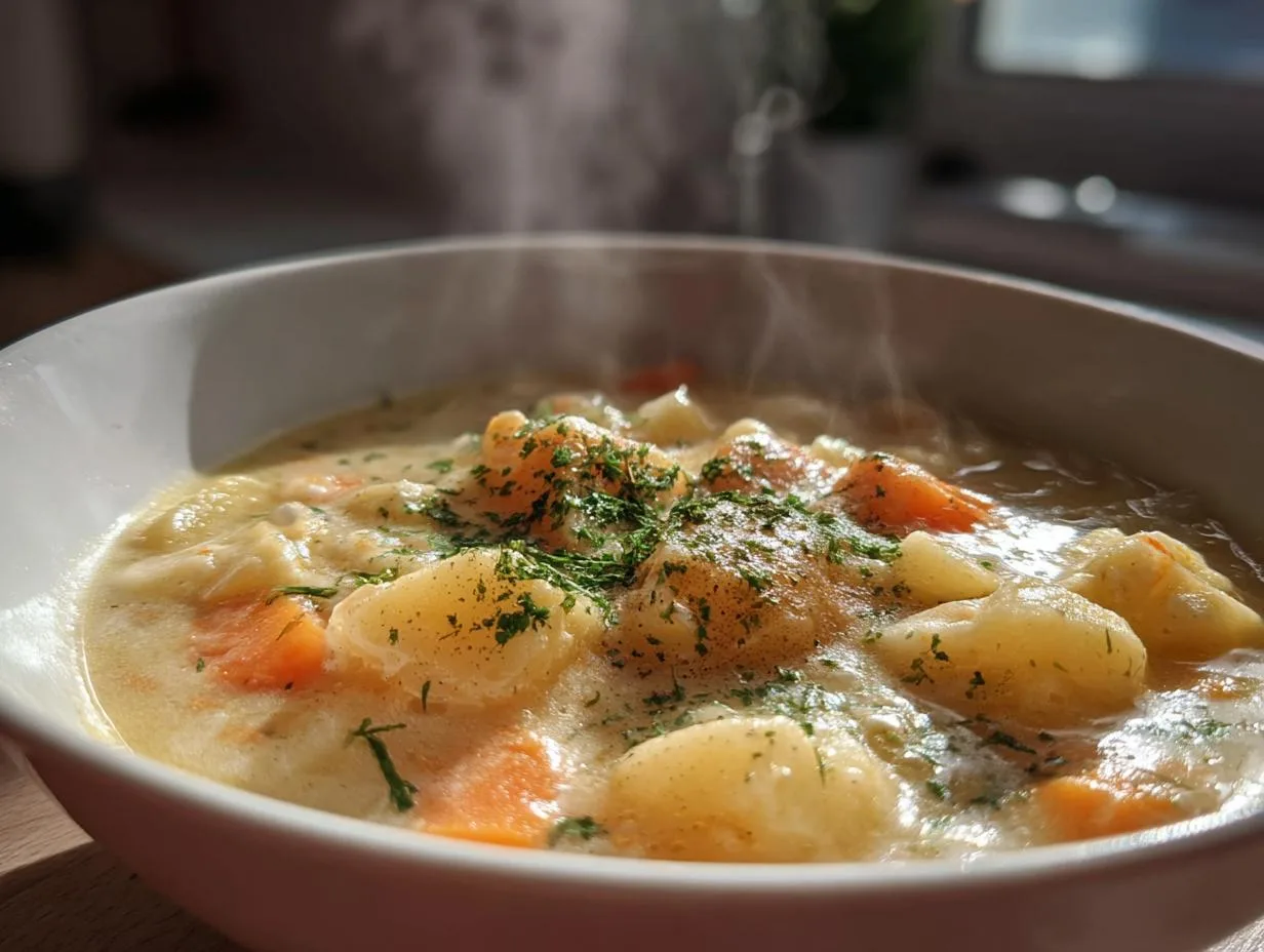 Heartwarming Old-Fashioned Potato Soup in 35 Minutes