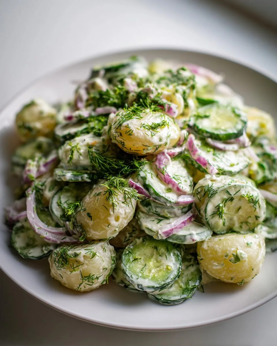 Potato Cucumber Salad Creamy Dill - detail 1