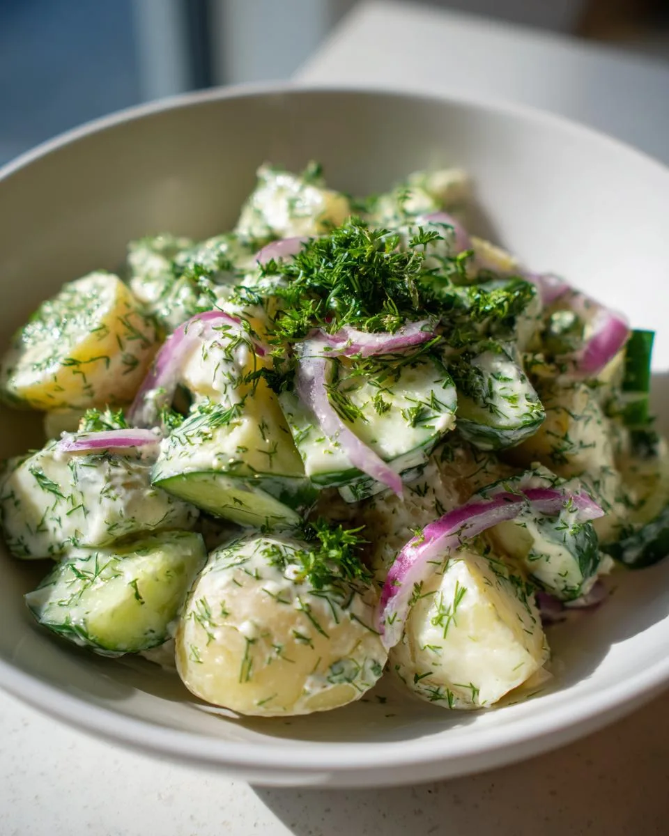 Potato Cucumber Salad Creamy Dill - detail 2