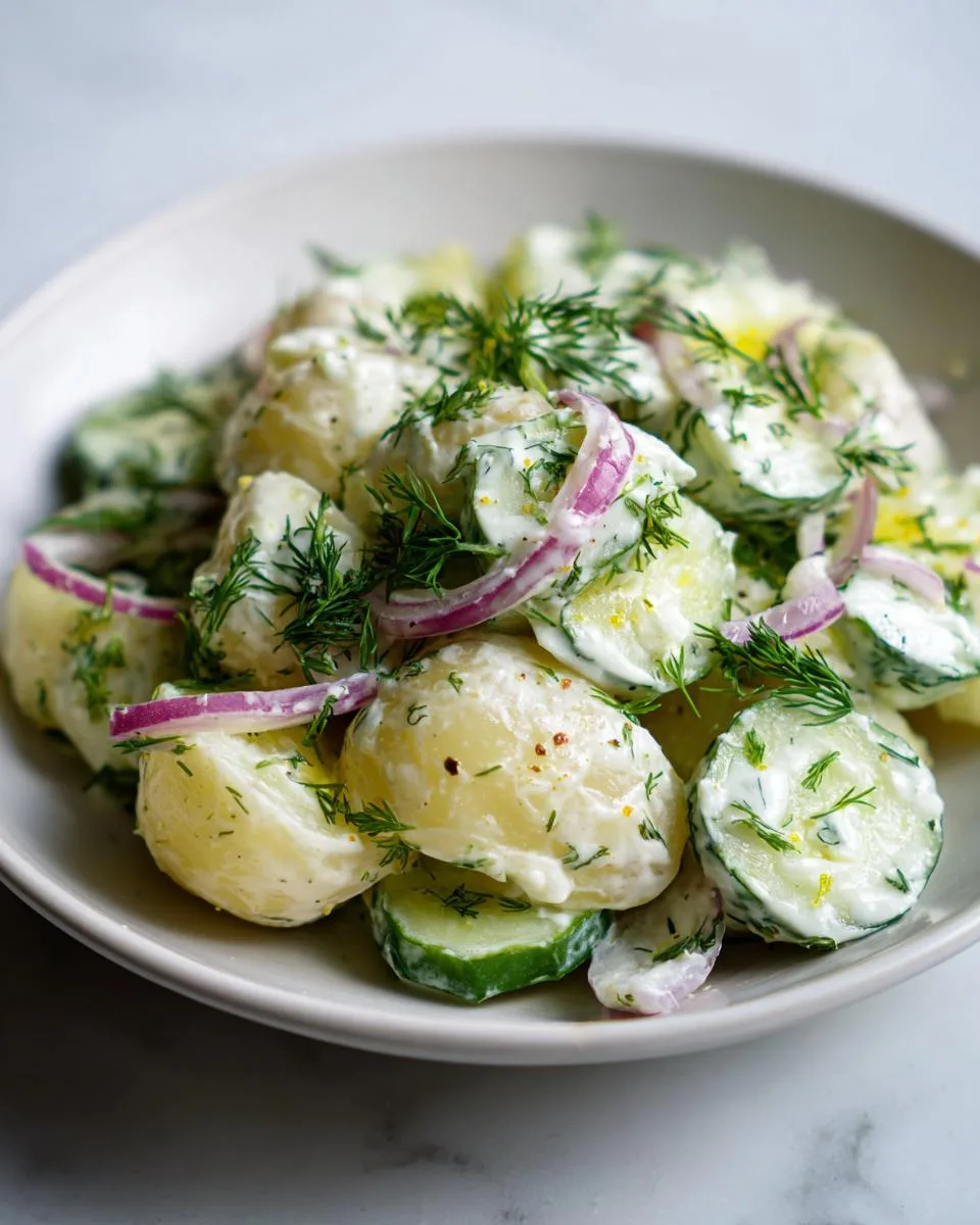 Potato Cucumber Salad Creamy Dill - detail 3