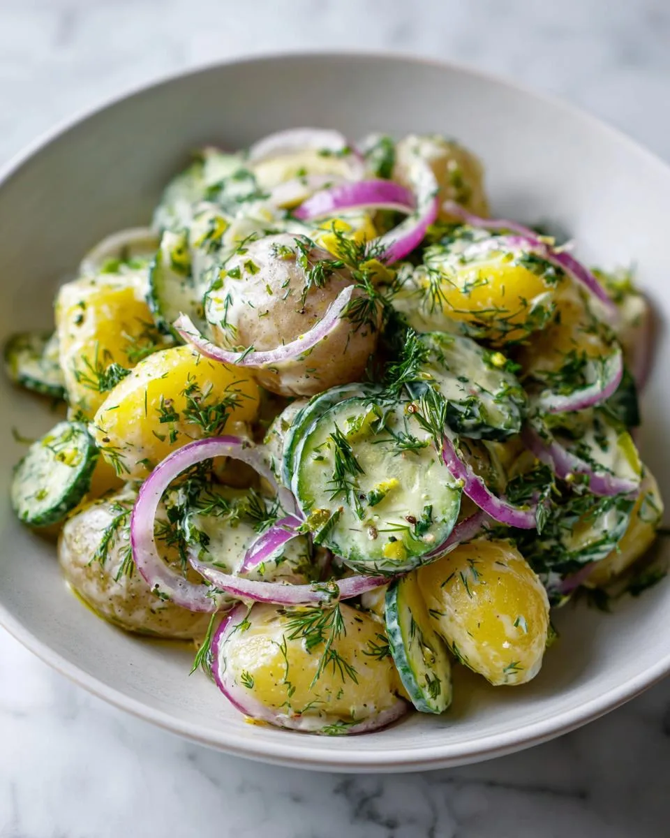 Potato Cucumber Salad Creamy Dill - detail 4
