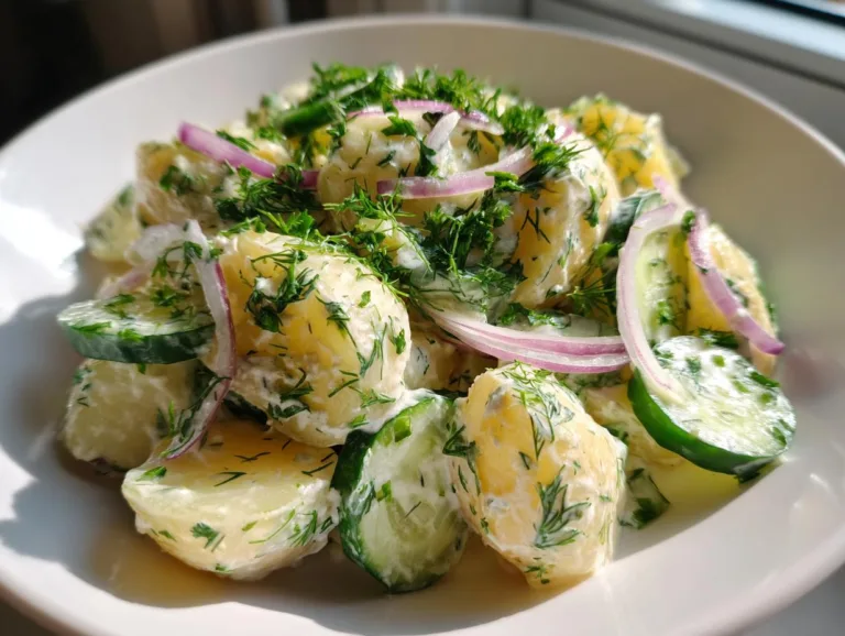 Potato Cucumber Salad Creamy Dill