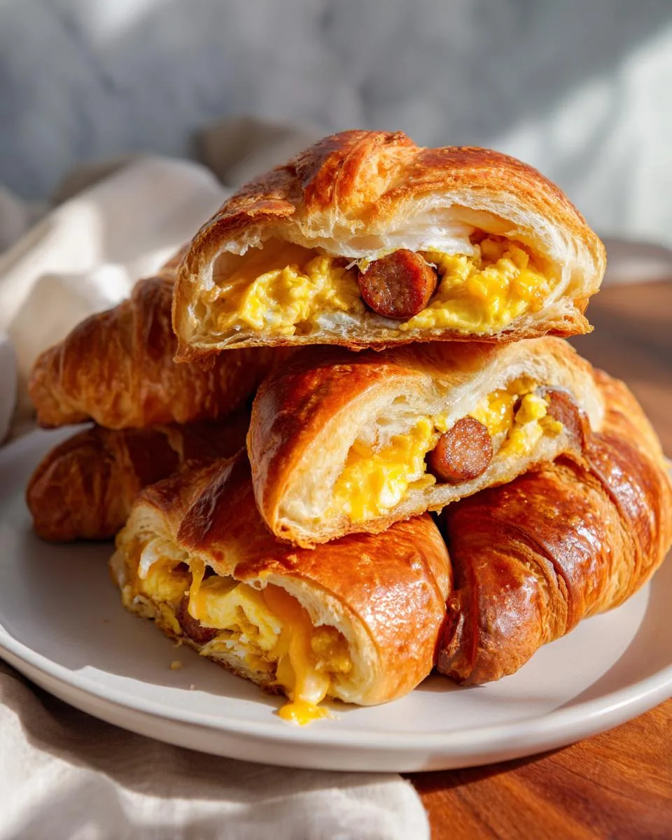 sausage egg breakfast rolls - detail 2