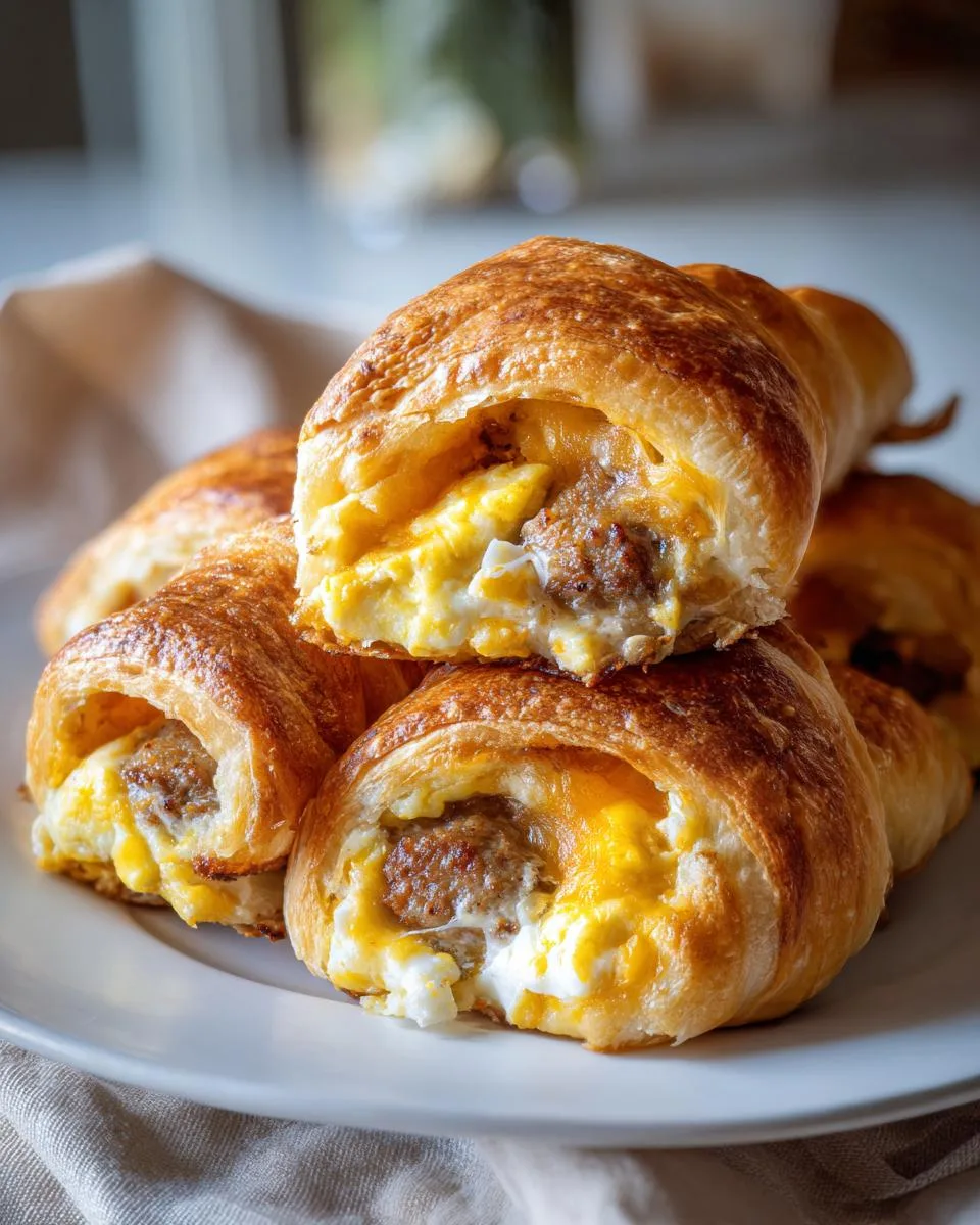 sausage egg breakfast rolls - detail 3