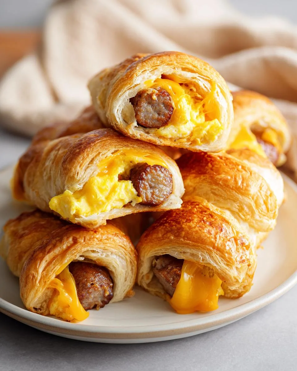 sausage egg breakfast rolls - detail 5
