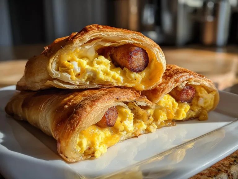 sausage egg breakfast rolls