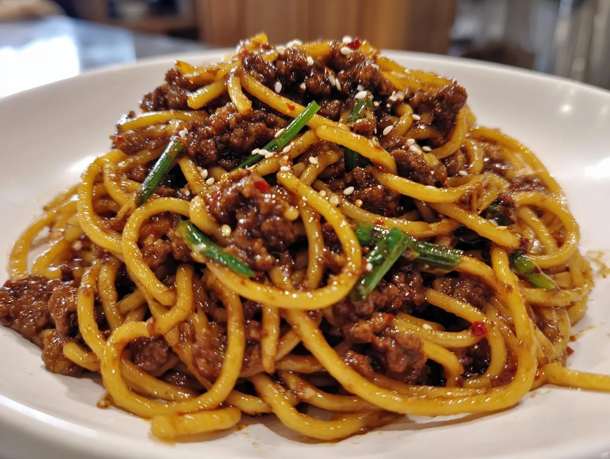 30-Minute Asian Style Ground Beef Spaghetti Your Family Will Devour