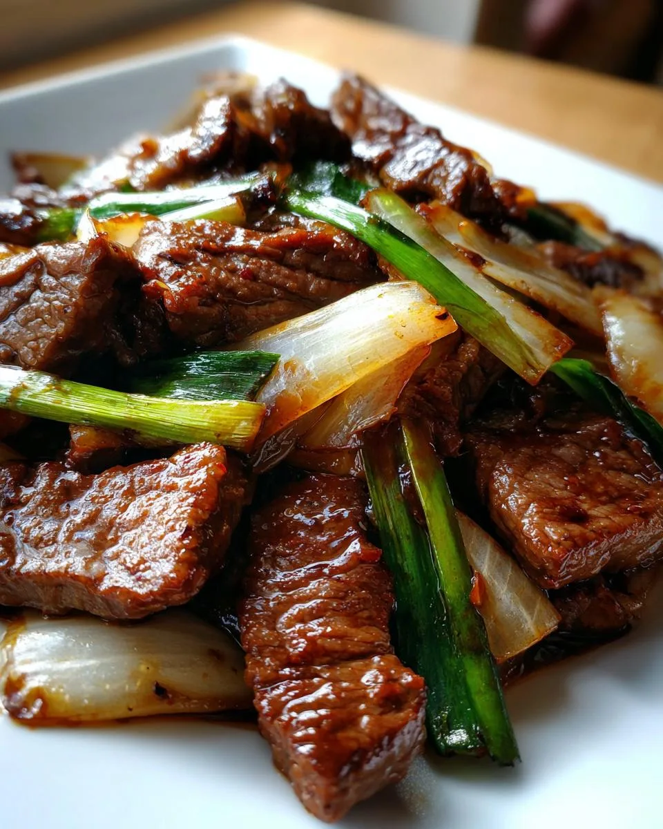 Beef Onion Stir Fry - detail 4