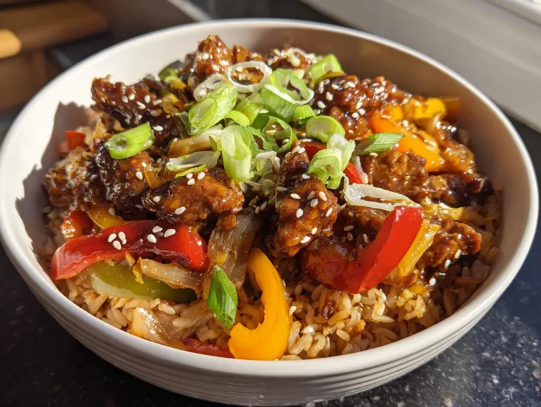 Crispy Chilli Beef Rice