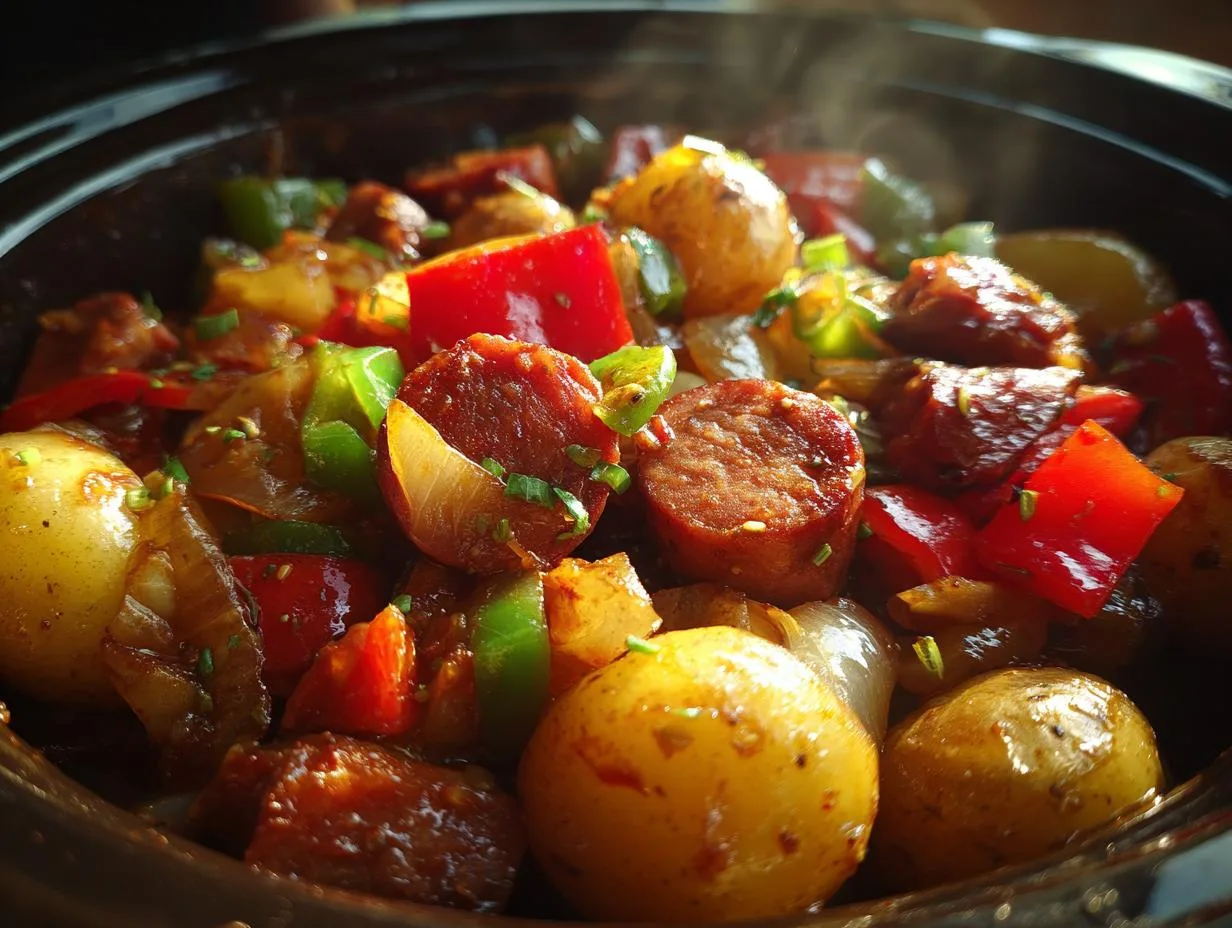 Hearty Crockpot Sausage Potatoes Recipe – Melt-In-Your-Mouth Goodness